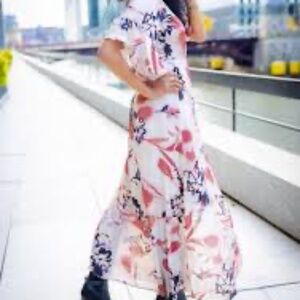 Lovestitch dress Sweet Treat Floral Wrap maxi Medium